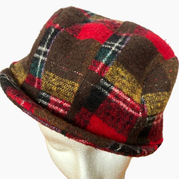JESSICA SIMPSON KIDS NEWSBOYS HAT/CAP MULTI COLOR BROWN, RED, YELLOW, ONE SIZE - Picture 3 of 11